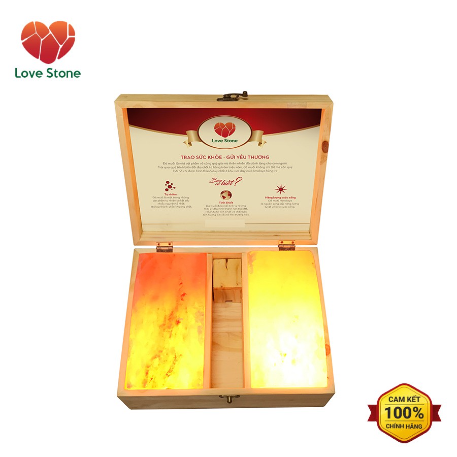 Hộp Đá Muối Himalaya LoveStone Massage Chân Magic ( Mặt Cong )