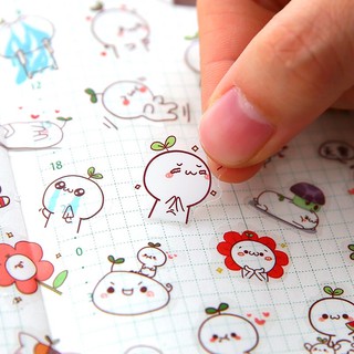 Sticker bé mầm cây set 6 tấm