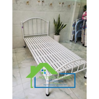 Giường sắt đơn 1m2 mỹ nghệ