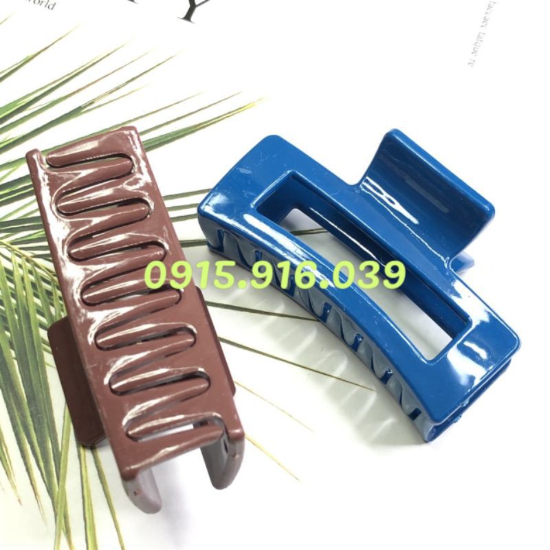 Kẹp tóc Cặp tóc càng cua chữ nhật nhiều màu