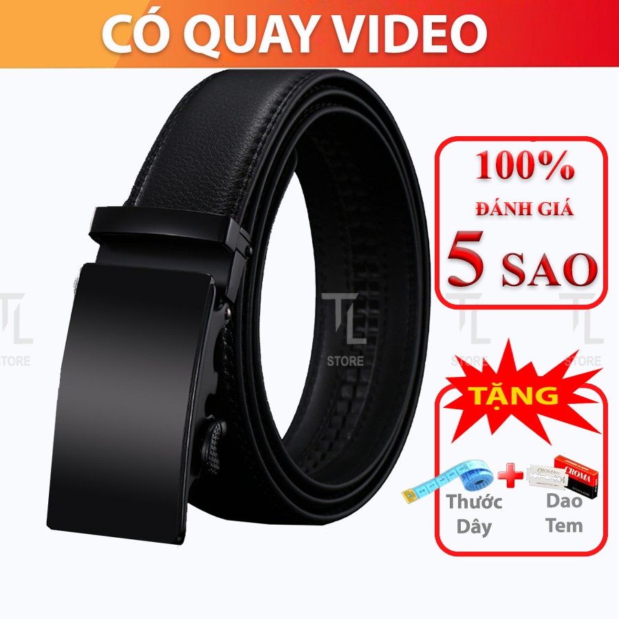 Thắt Lưng Nam Màu Đen, Dây Nịt, Nịch Cao Cấp D01, Khóa Kim Loại Tự động, Bản 3,5cm, Phù Hợp Mặc Quần  Âu Công Sở