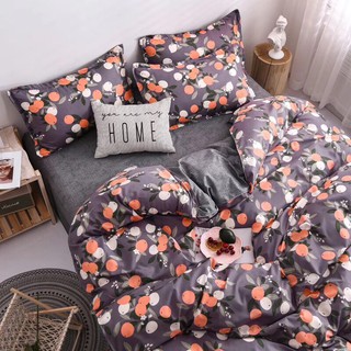 sét chăn ga cotton poly quả cam