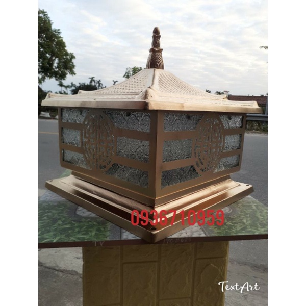 Đèn Trụ Cổng Nhôm Đúc  D400 Siêu Đẹp
