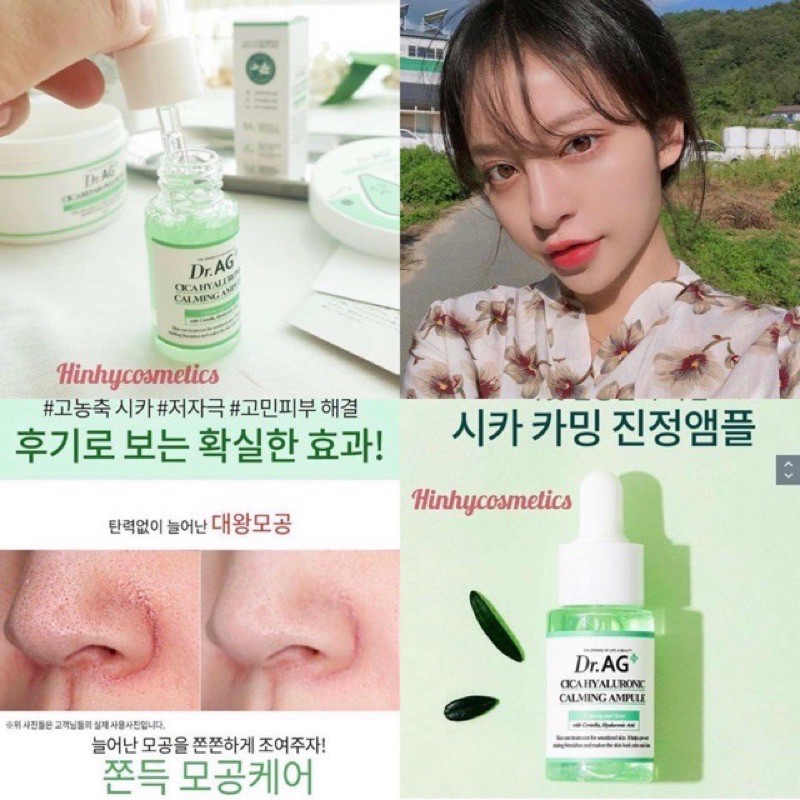 Tinh Chất DR.AG+ Cica Hyaluronic Calming Ampule