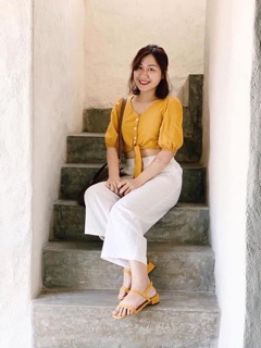 [Freeship]Quần đũi lửng culottes xước hàn