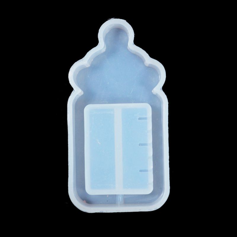 Bộ 10 Khuôn Nhựa Epoxy Làm Mặt Dây Chuyền / Bình Sữa Em Bé / Bàn Chân Mèo Bằng Silicone