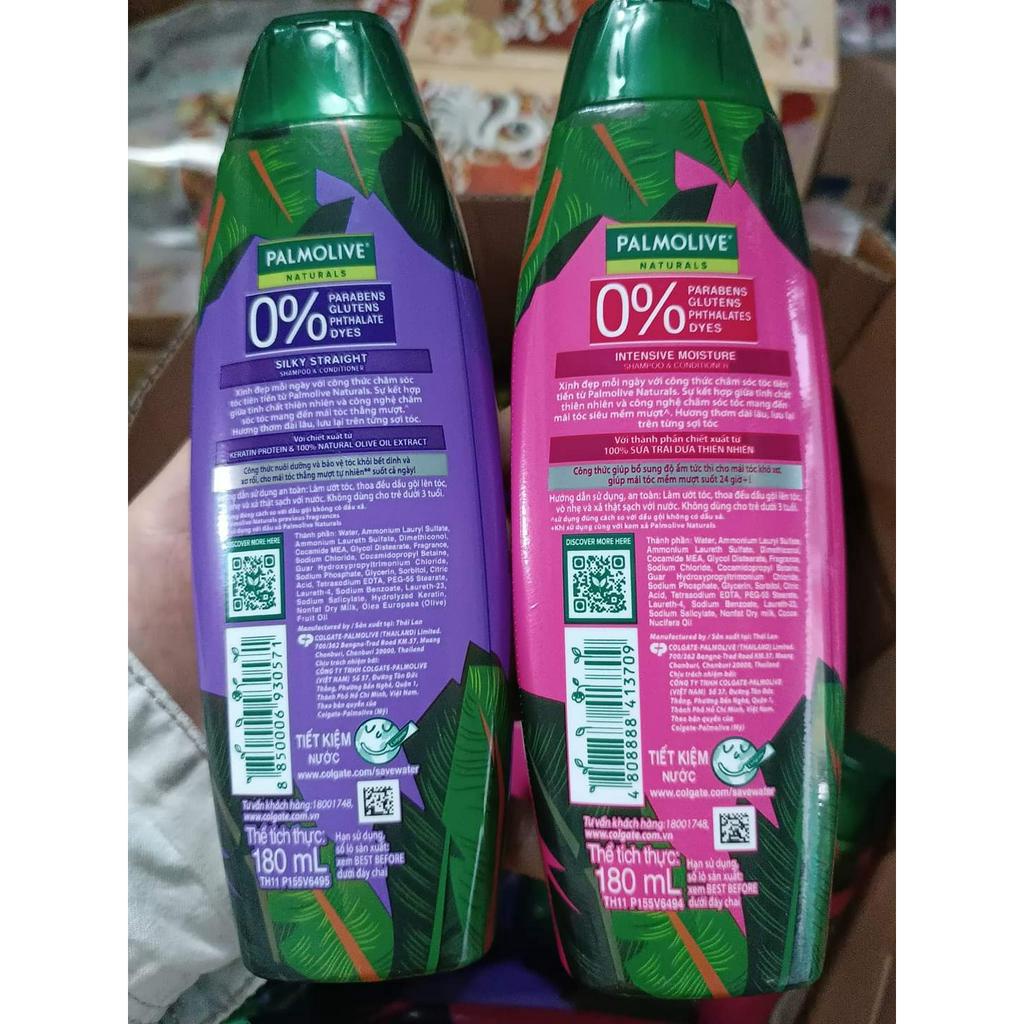 Dầu gội Palmolive kèm dầu xả chiết xuất thiên nhiên 180ML/chai