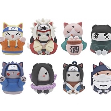 (Loại 5cm) Set 8 Mô Hình Mèo Naruto Tsum Tsum đủ phân loại đáng yêu trưng bày