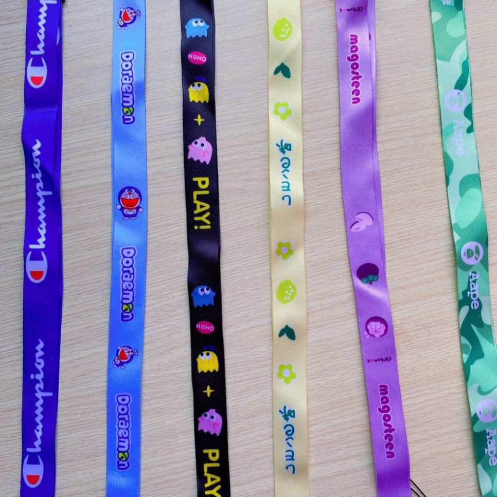 Dây đeo thẻ học sinh có hình ngộ ngĩnh siêu sinh, dây đeo thẻ họa tiết đáng yêu giá rẻ cực bền