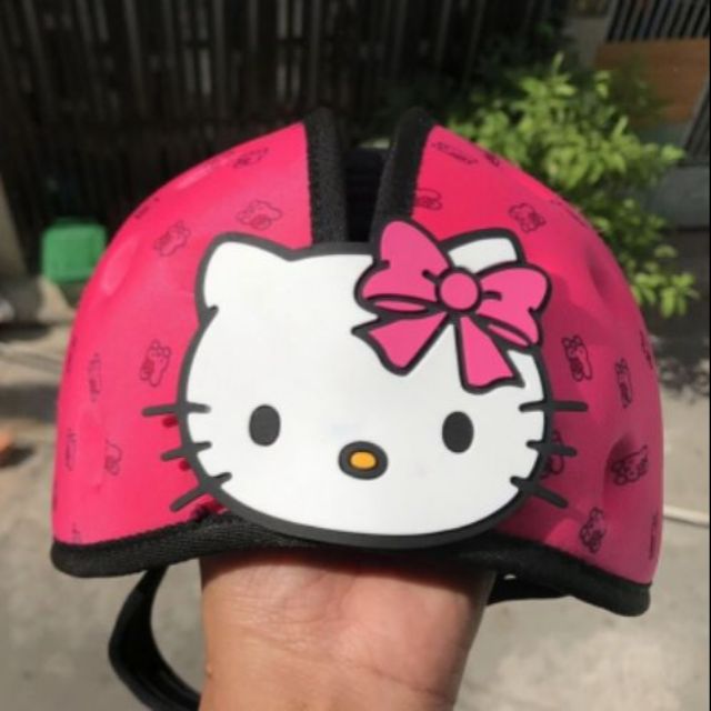 (FULL BOX) Nón bảo hiểm cho bé JIZO HELMET (MUMGUARD) mẫu KITTY hồng