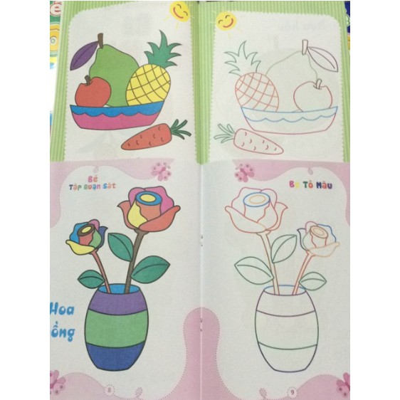 Combo 10 quyển tô màu cho bé