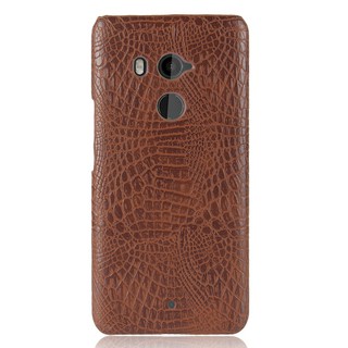 For HTC U11 Plus Case Crocodile Pattern Skin Hard Cover