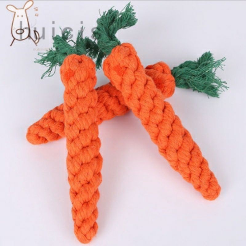 Củ cà rốt tết thừng cho chó mèo