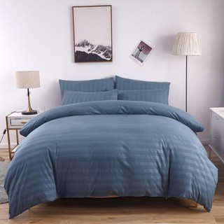 Bộ vỏ chăn ga gối khách sạn Cotton kẻ 3F siêu HOT 2019