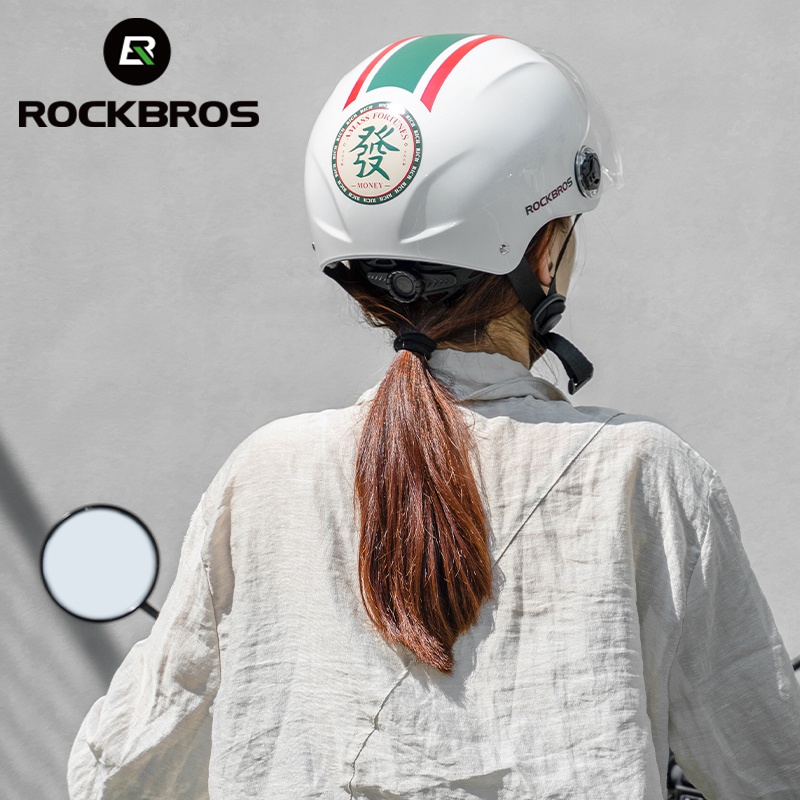 Rockbros Mũ Bảo Hiểm Kèm Kính Bảo Hộ Chất Lượng Cao Dành Cho Xe Đạp Leo Núi