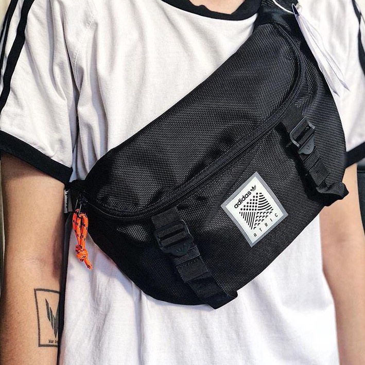 ⚡️ (HÀNG XUẤT DƯ XỊN) Túi đeo chéo Adidas Originals Apparel Atric Waistbag - Black- DH3261 - CAM KẾT CHẤT LƯỢNG VỚI KH
