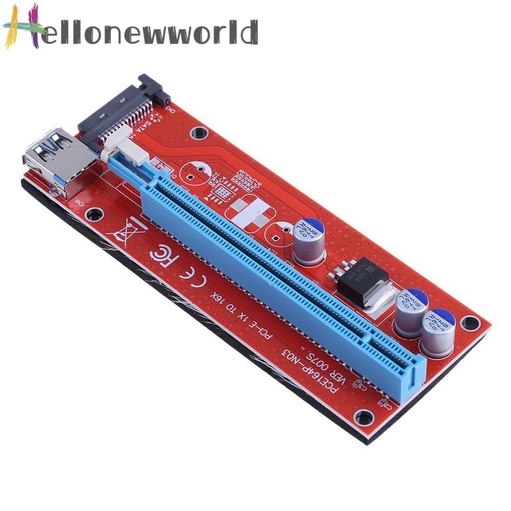 Card Chuyển Đổi Pci Express Riser Card 1x Sang 16x Usb3.0 Cho Bitcoin Mini