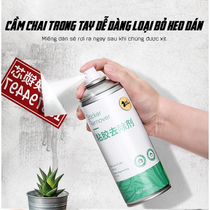 Chai Xịt Tẩy Keo Dính Đa Năng Trên Mọi Bề Mặt Shima 450ml