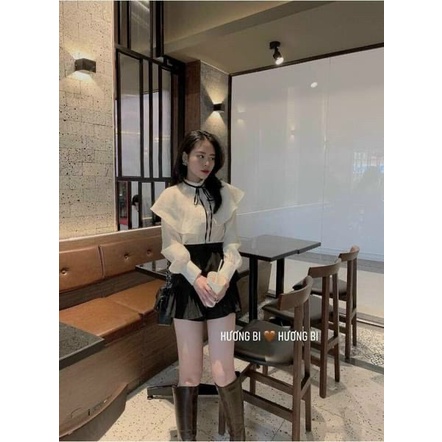 Áo sơ mi trắng nữ chất tơ cực đẹp Kanimi -SM06 | BigBuy360 - bigbuy360.vn