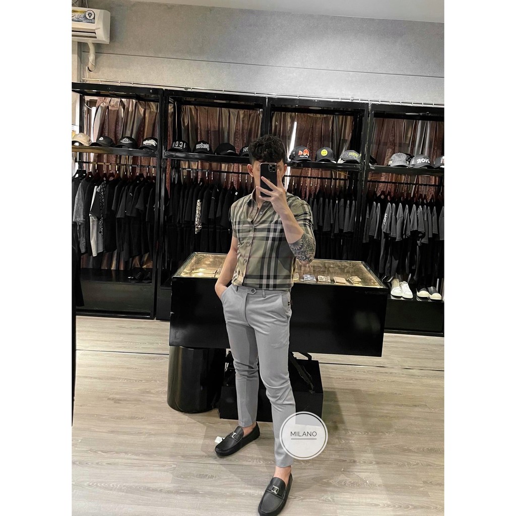 Áo sơ mi cộc tay siêu cấp BBR Original 2021 MLN size XS-S-M-L