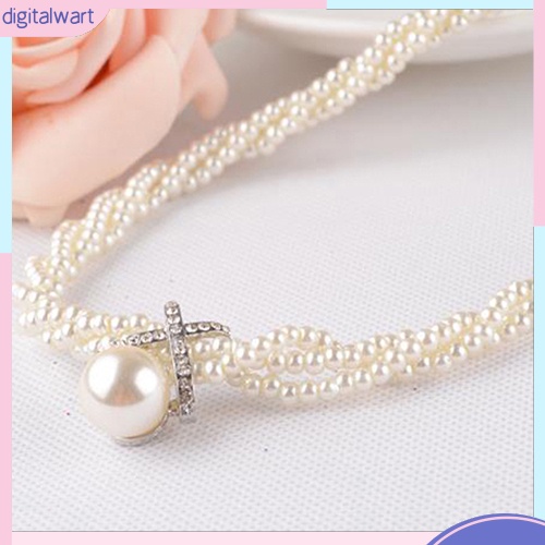 Vòng cổ chuỗi hạt ngọc trai nhân tạo sang trọng thanh lịch dành cho nữ