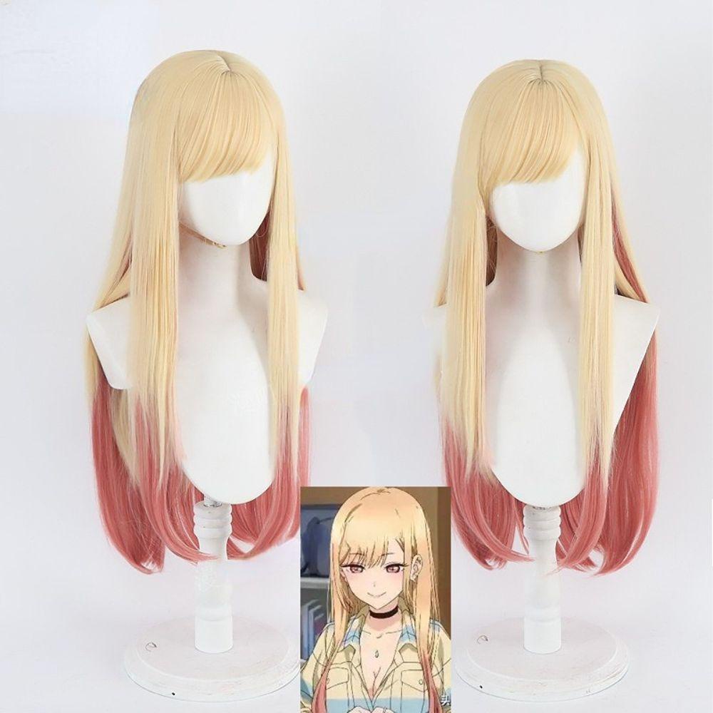 Bộ Tóc Giả Thẳng Hóa Trang Marin Kitagawa Dễ Thương