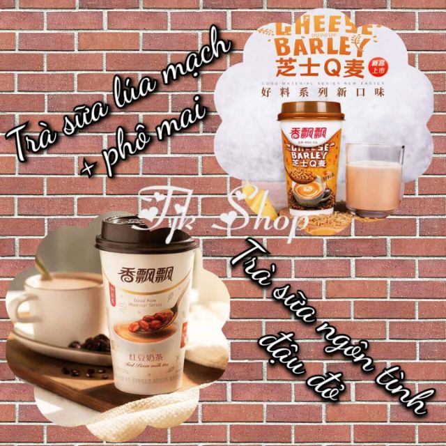 TRÀ SỮA HOT ĐẬU ĐỎ CHỈ 15K VÀ TRÀ SỮA GẠO LỨC 😋😋