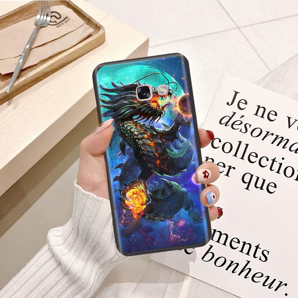 Ốp lưng Samsung S3 Viền dẻo TPU hình Rồng Xanh