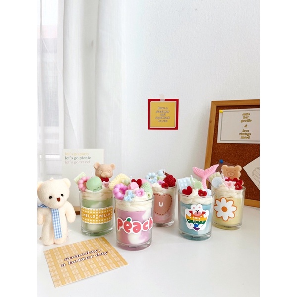 Combo làm nến thơm Cloud Candle tinh dầu cao cấp