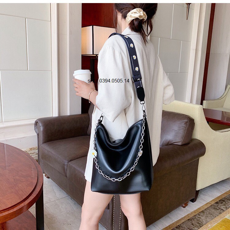 Túi Đeo Chéo Nữ ♥️FREESHIP♥️ Túi Tone Nữ Da Mềm Hoa Cúc Họa Mi Phong Cách Hàn Quốc SPB138 | BigBuy360 - bigbuy360.vn