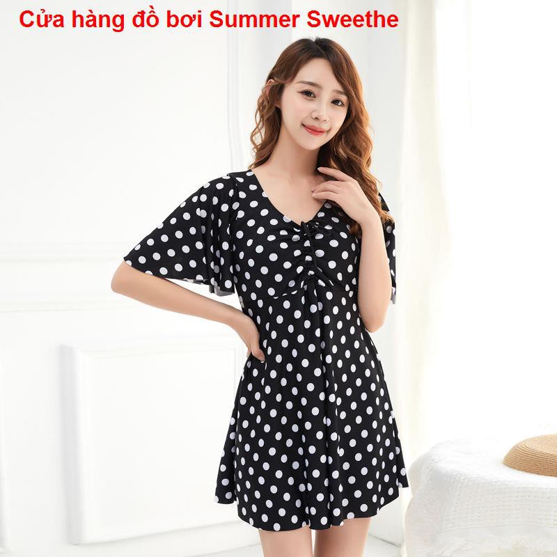 Áo tắm nữ size lớn bảo bối che bụng gầy phiên bản hàn quốc tân sinh viên sexy mập xẻ tà suối nước nóng