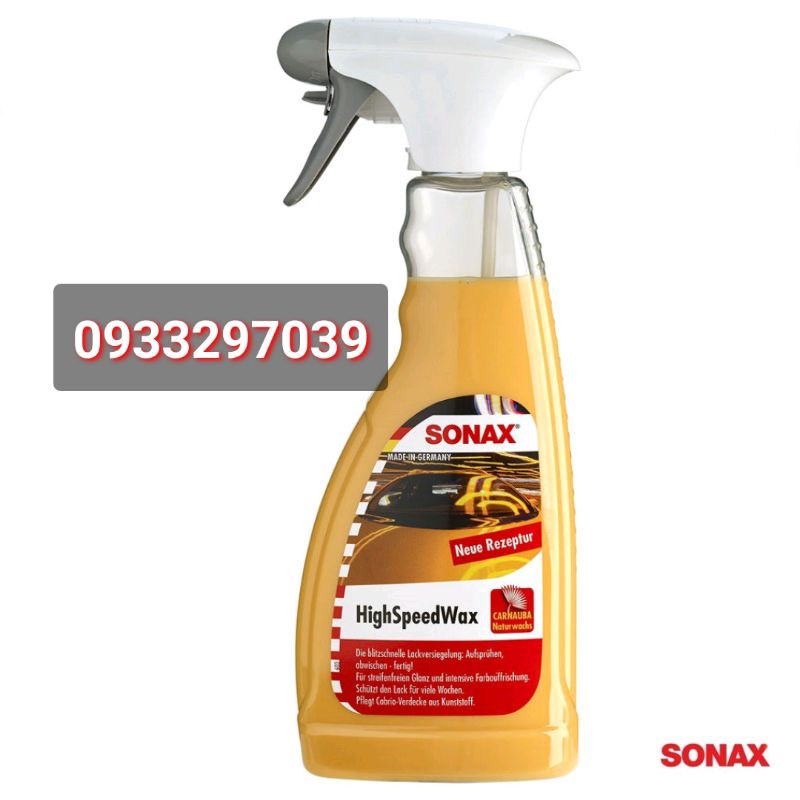 Xịt bóng sơn Sonax High Speed Wax 500ml
