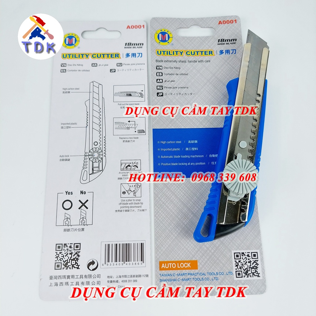 Dao rọc giấy, dao trổ C-Mart A0001