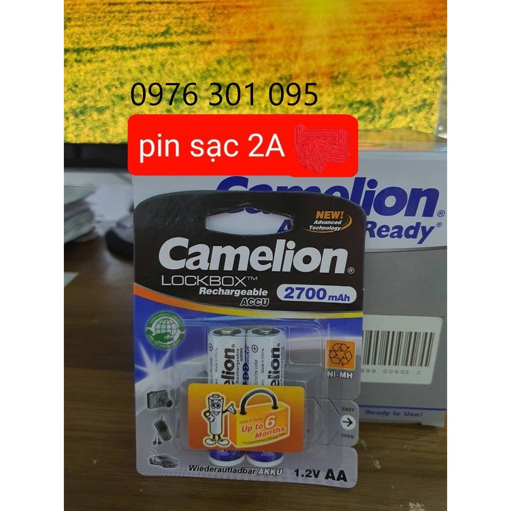 [CAMELION] Pin Sạc AA, AAA, Vuông 9V Thông Dụng