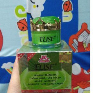 Kem elise mụn, trắng da, chống nắng, giảm lão hóa 4in1 10g xl