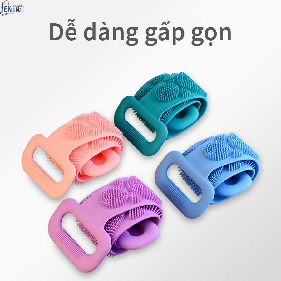 MVP0963 Khăn tắm chà cọ lưng bằng silicon