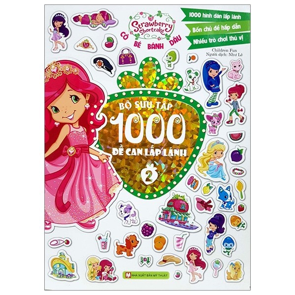 Sách - Cô Bé Bánh Dâu- 1000 Đề Can Lấp Lánh - Tập 2