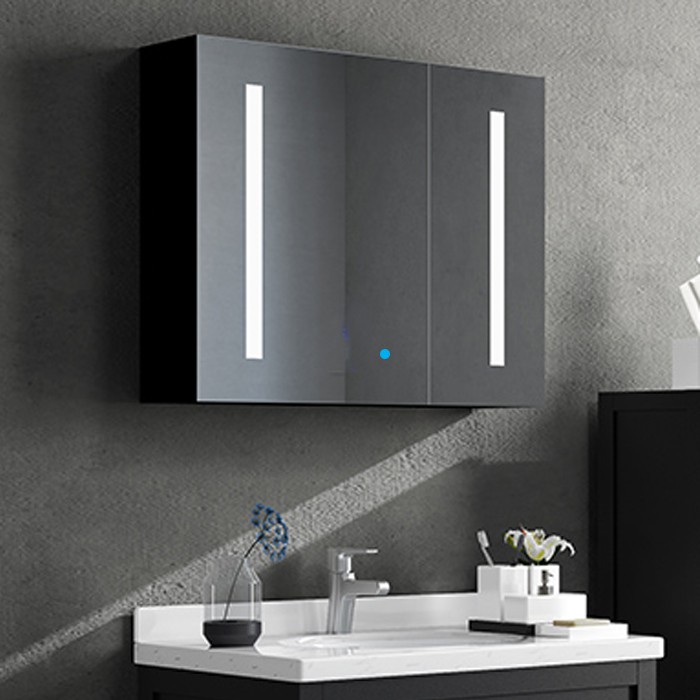 Tủ gương phòng tắm thông minh SMHome NT03  - Tích hợp đèn Led và công tắc cảm ứng trên gương