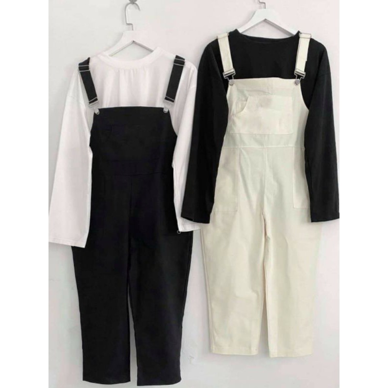 (Có ảnh thật + video) Quần yếm kaki túi ngực có dây kéo điều chỉnh | BigBuy360 - bigbuy360.vn