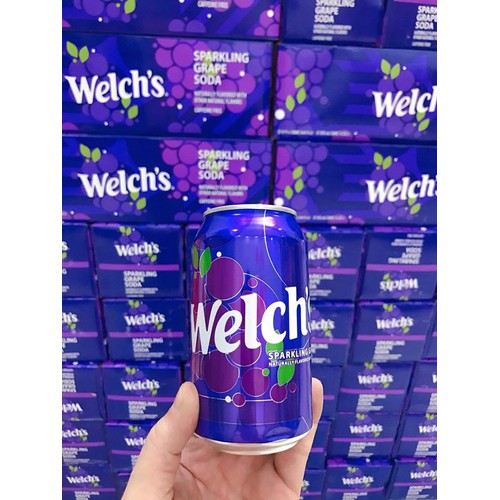 Nước Ngọt Welch's Nho của Mỹ 355ml ( 3 lon )