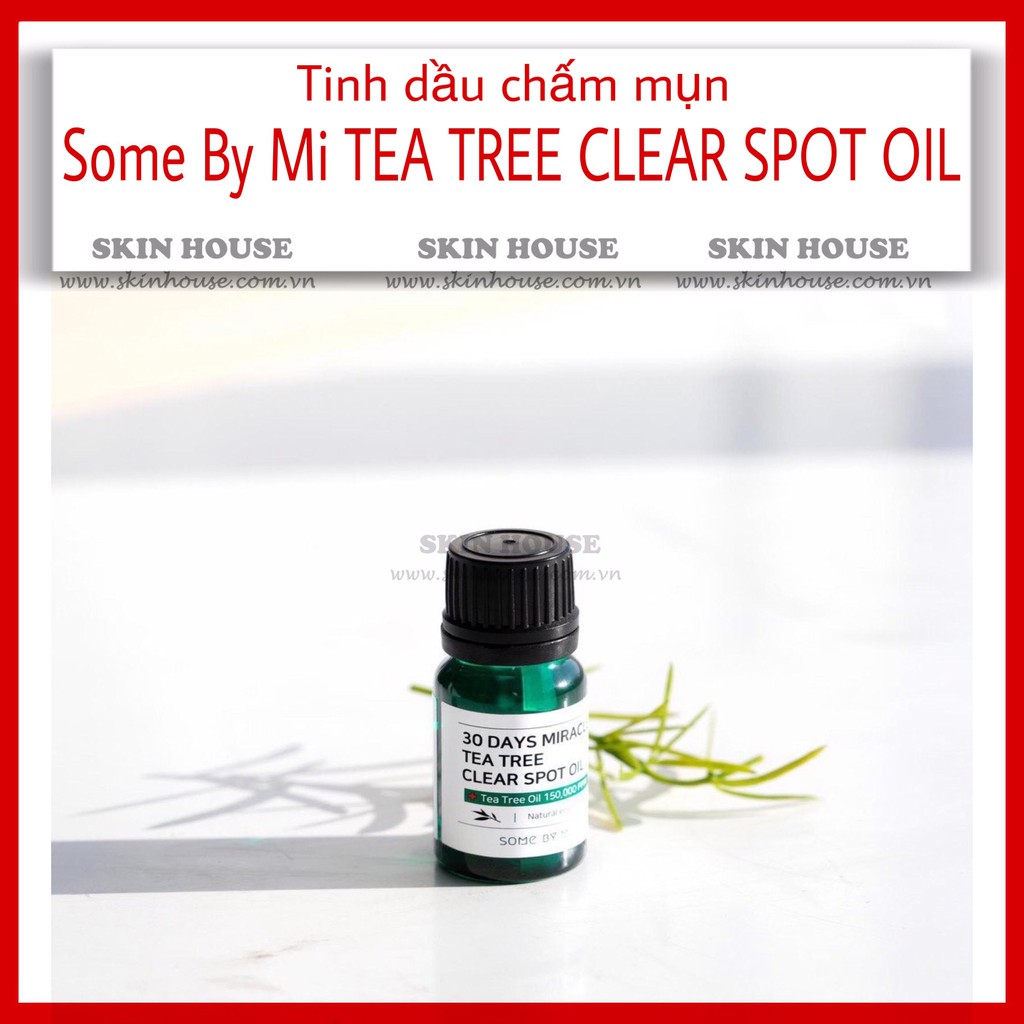 Sẵn - Tinh dầu tràm trà chấm mụn  Tea Tree Clear Spot Oil Soem by Mi - Skinhouse