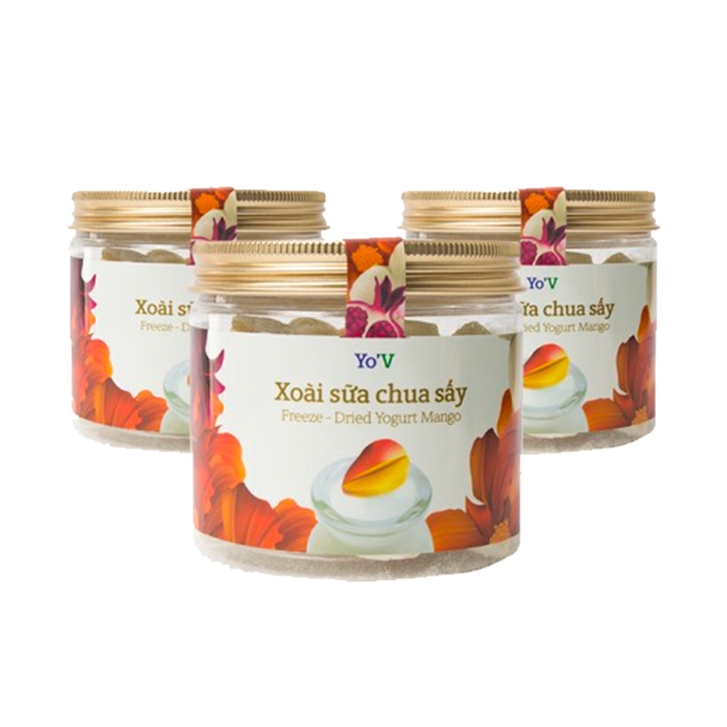 Sữa Chua Sấy YoV Xoài VINAMIT Lon 60g/90g