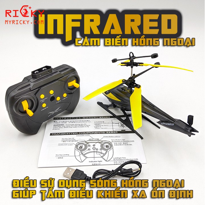 2 IN 1 Máy bay điều khiển cảm biến hồng ngoại Predator