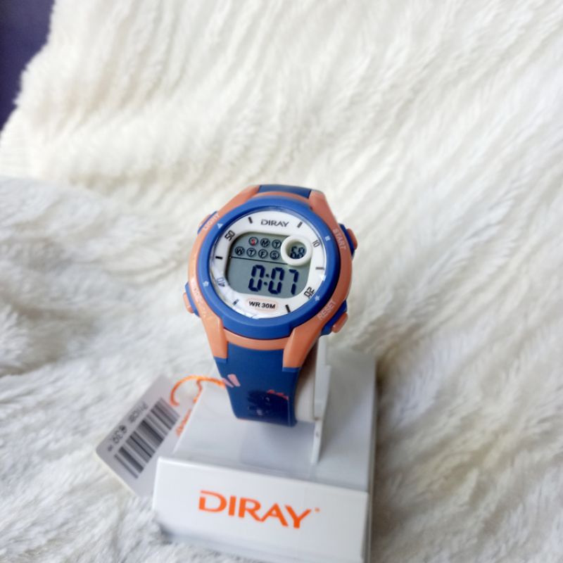 Đồng hồ điện tử trẻ em Diray có hình thú, dây silicon bền bỉ nhiều màu, hàng hãng có bảo hành