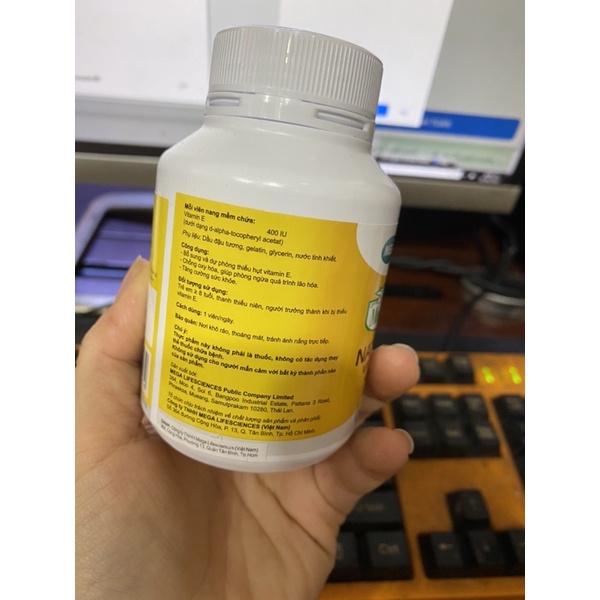 NATURAL VITAMIN E 400 IU NATURAL hộp 30 viên