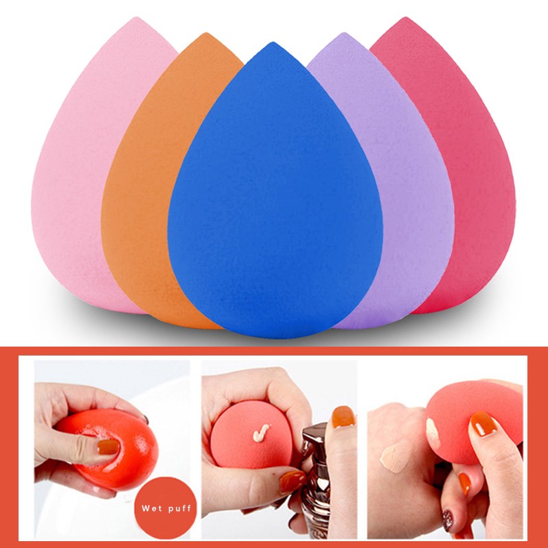 [Hàng mới về] Bông trang điểm kem nền bằng xốp bọt biển tiện dụng