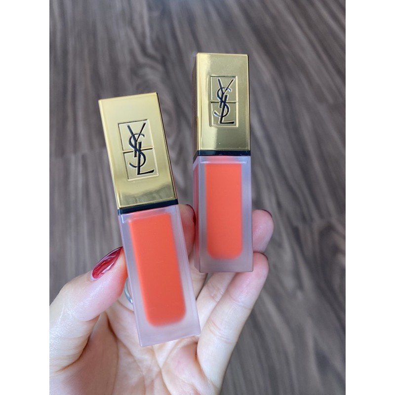 Son YSL Tatouage Couture 02 Crazy Tangerine Màu Cam Tươi