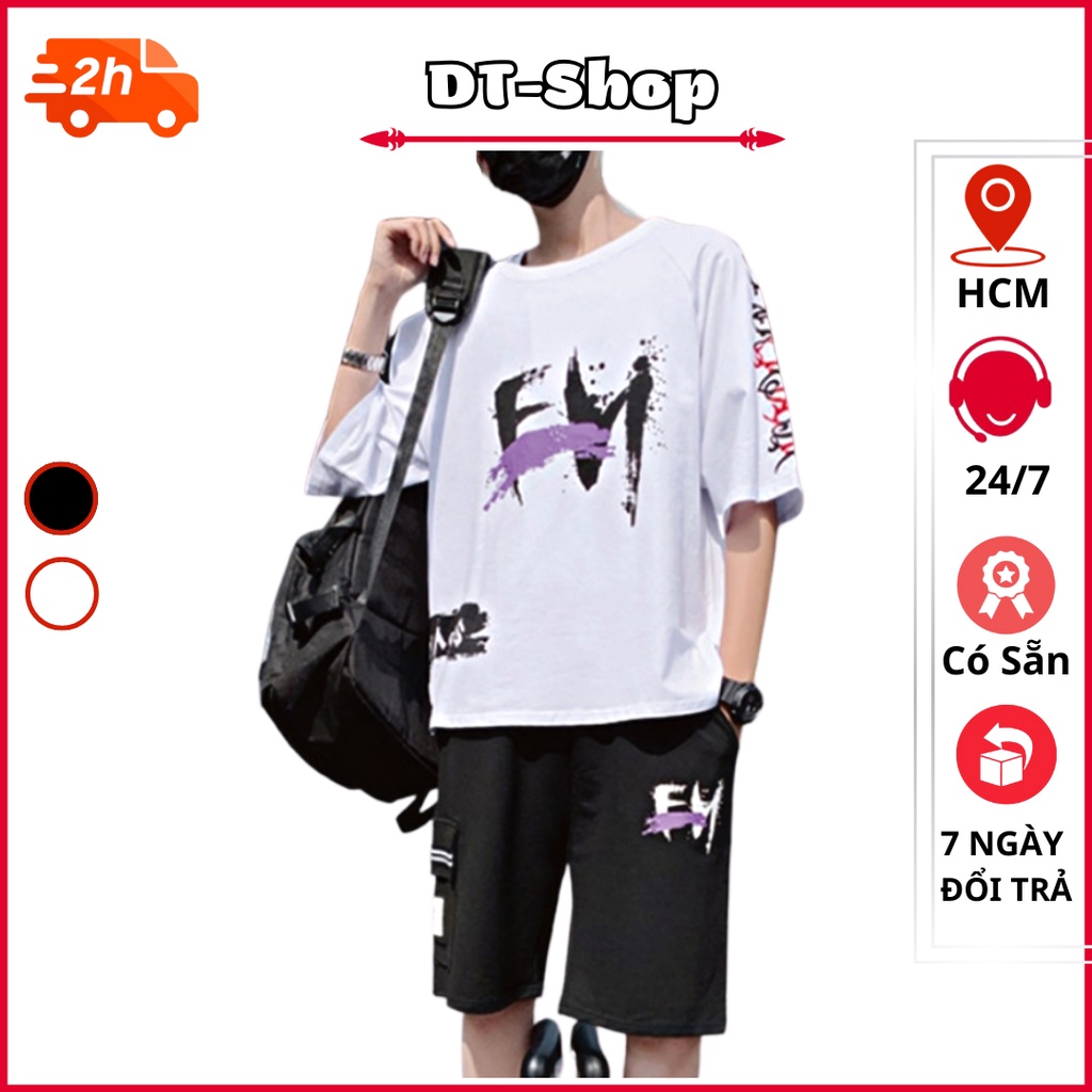 Bộ thể thao nam hè FM chất thun lưới mè thoải mái cho người mặc