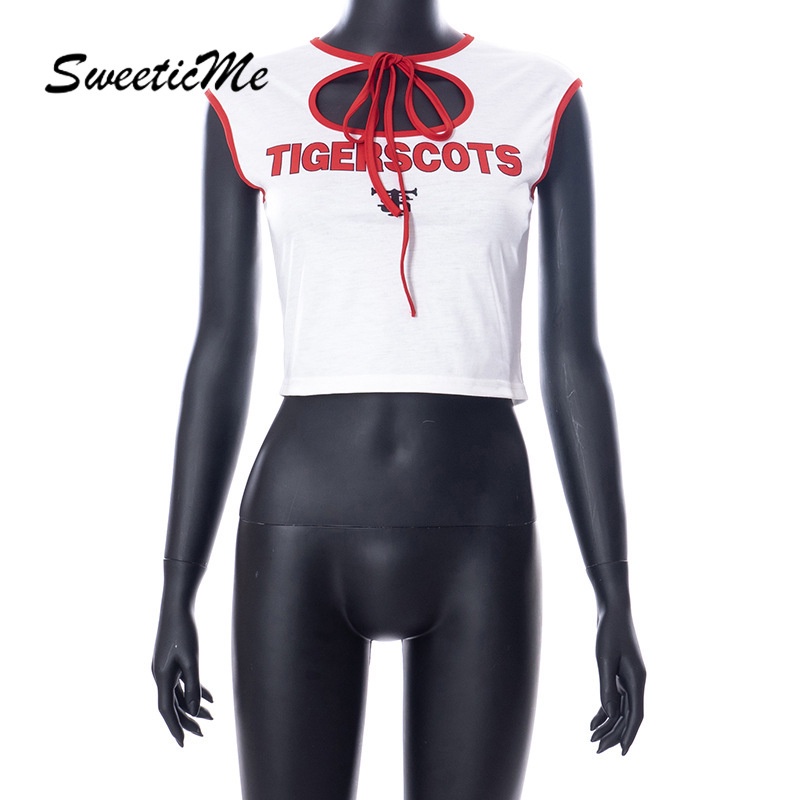 Áo Sát Nách Cổ Tròn In Họa Tiết Sweeticme   Thời Trang Cho Nữ