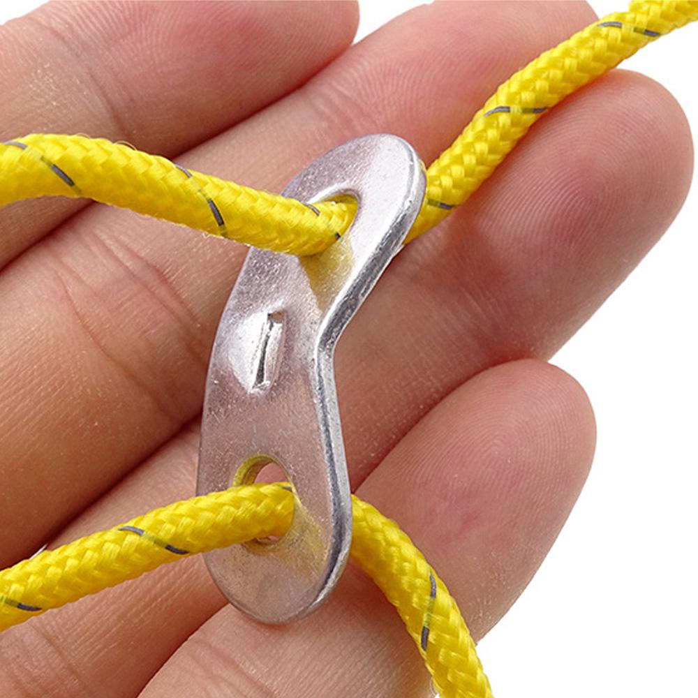 Bộ 10 Móc Khóa Dây Lều Cắm Trại Bằng Hợp Kim Nhôm Chống Xoắn Nhiều Màu Sắc Tiện Dụng